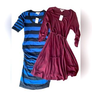 NWT Motherhood Maternity Sweater Dresses
